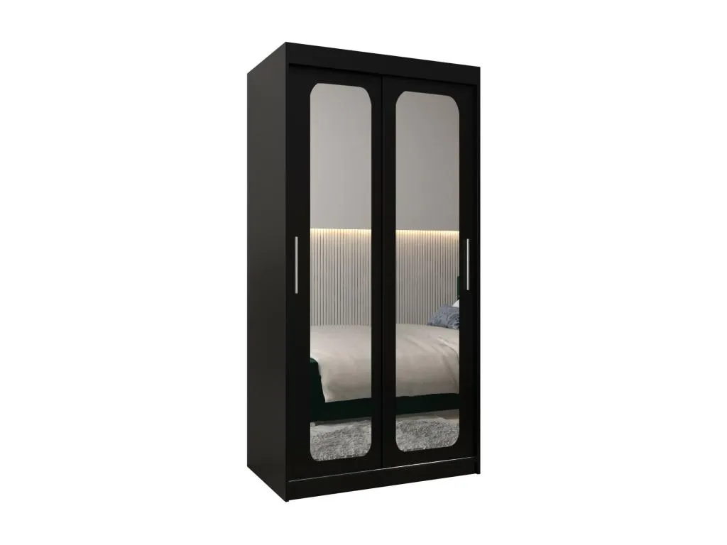 ARMARIO Alkihogares T3 DE PUERTAS CORREDERAS 200/100/62 2 puertas (negro/negro)