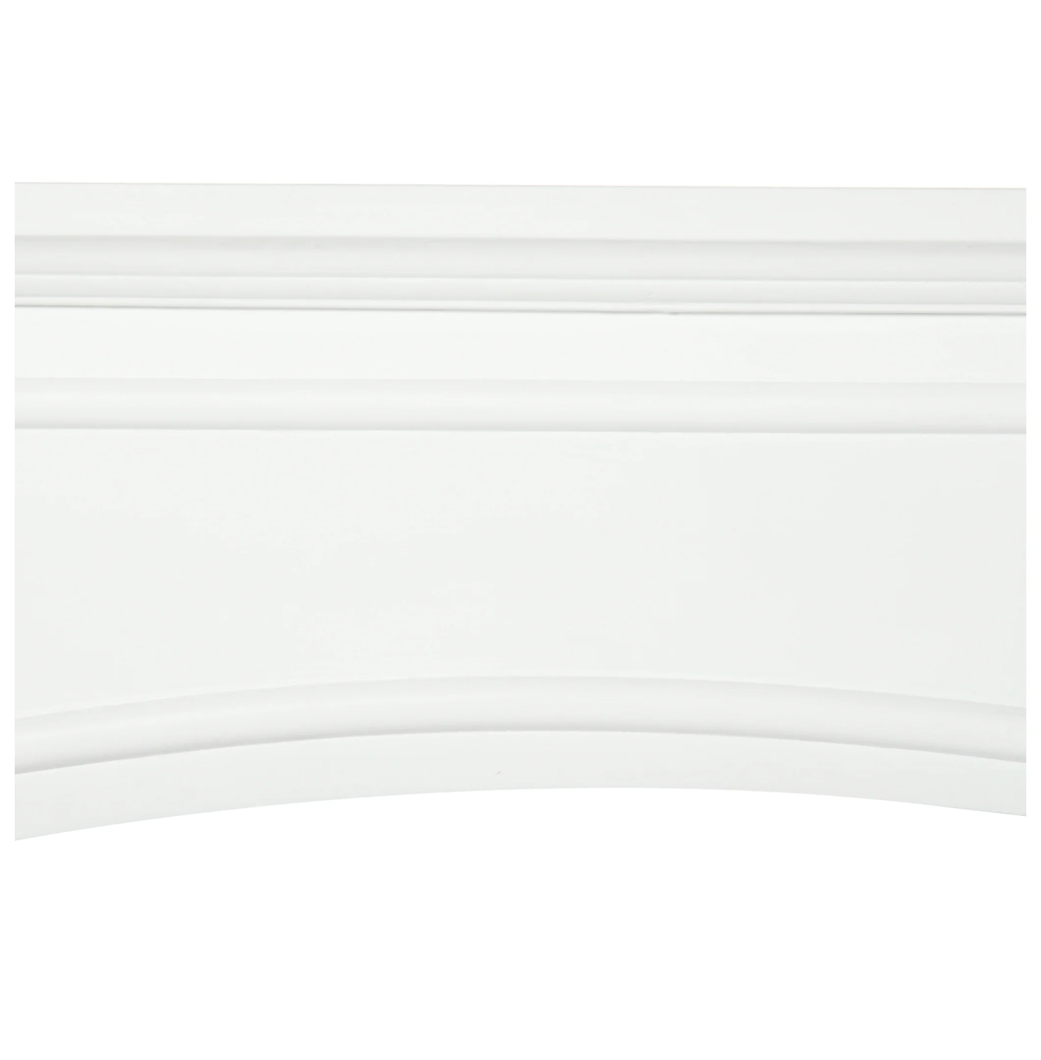 Modern Fireplace Mantel, Surround Mantels for Fireplace with Decorative Pattern Interior Width 29" White - Image 2