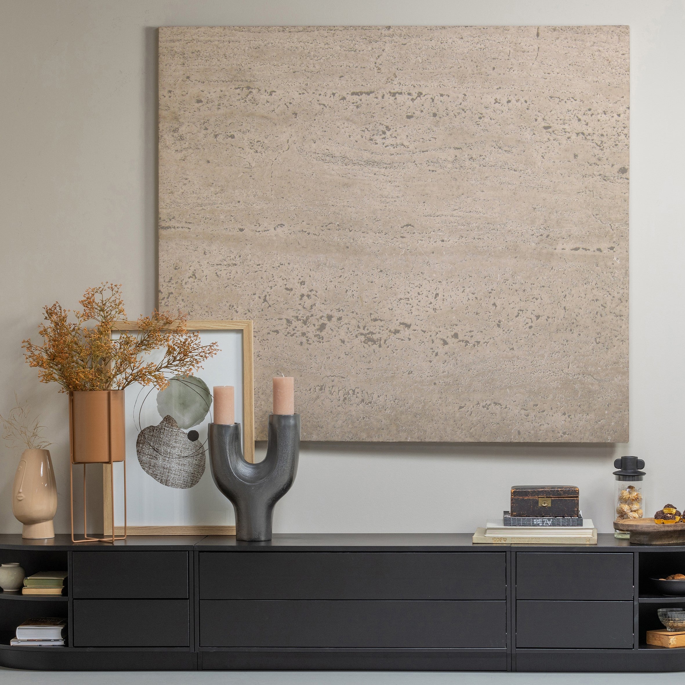 WOOOD Finca Tv-meubel Middenstuk B 100 cm - Grenenhout