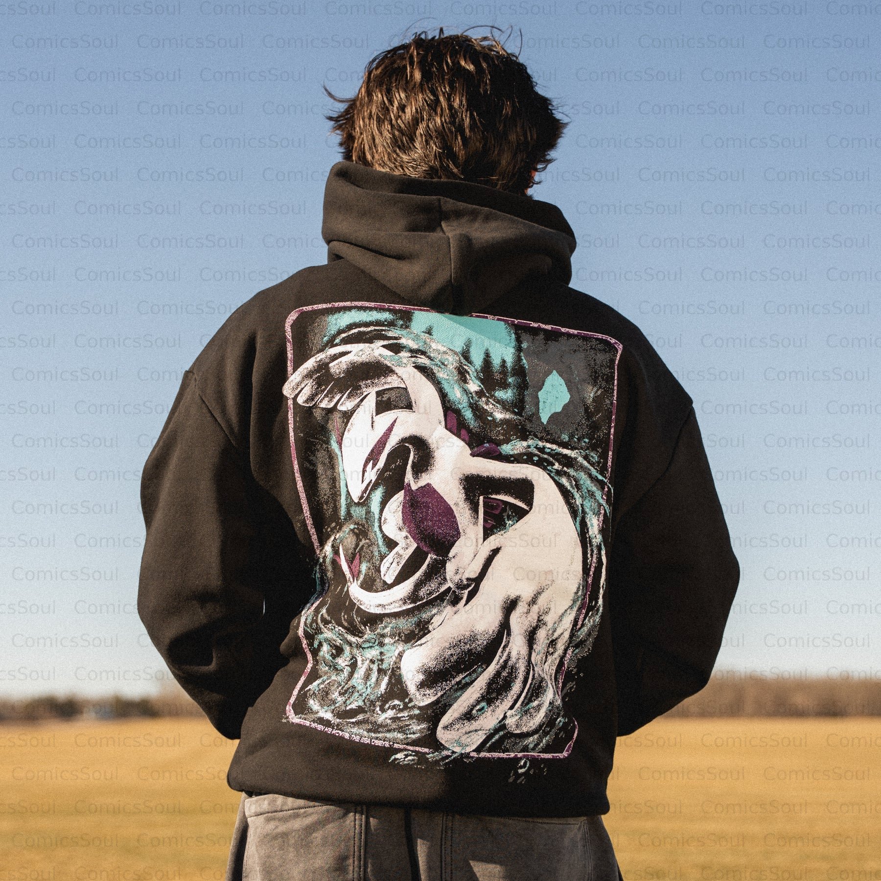 Unisex Anime SOULSILVER  Streetwear Vintage Hoodie