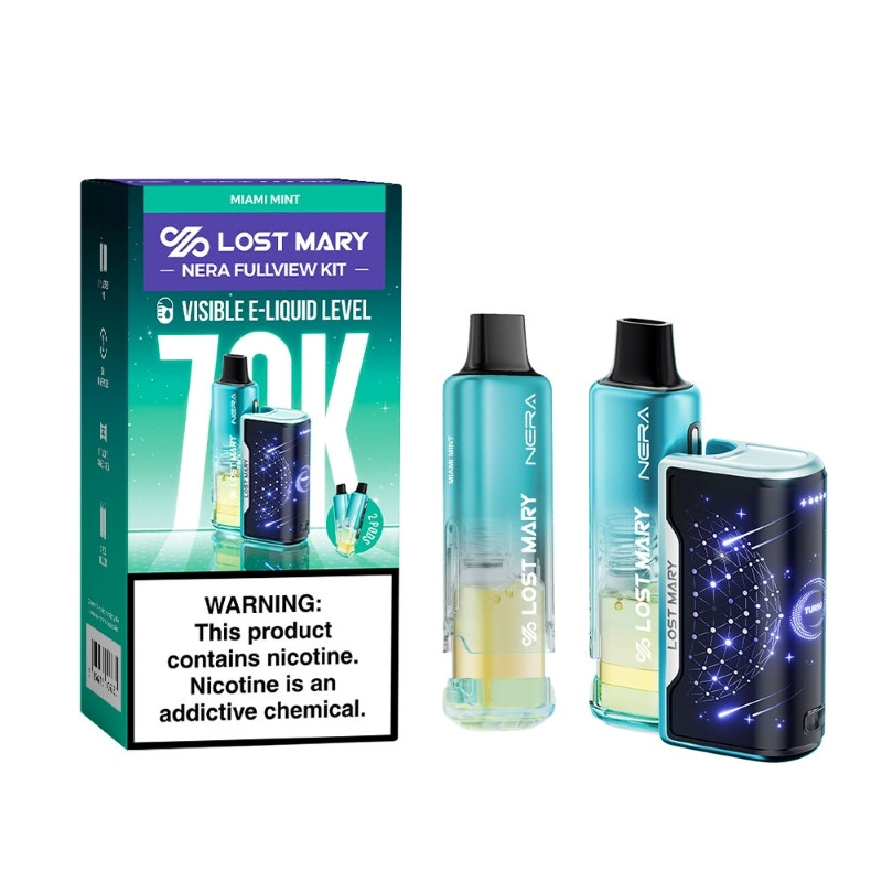 Lost Mary Nera Fullview 70K Disposable Vape Kit 24ml 5% (70000 Puffs)