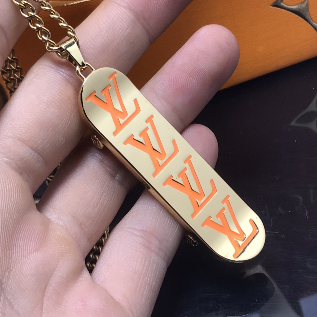 Louis Vuitton LV Skateboard Pendant Necklace - Original Replica Club