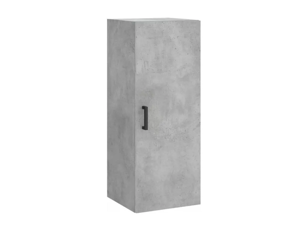 Armario de pared gris hormigón 34.5x34x90 cm