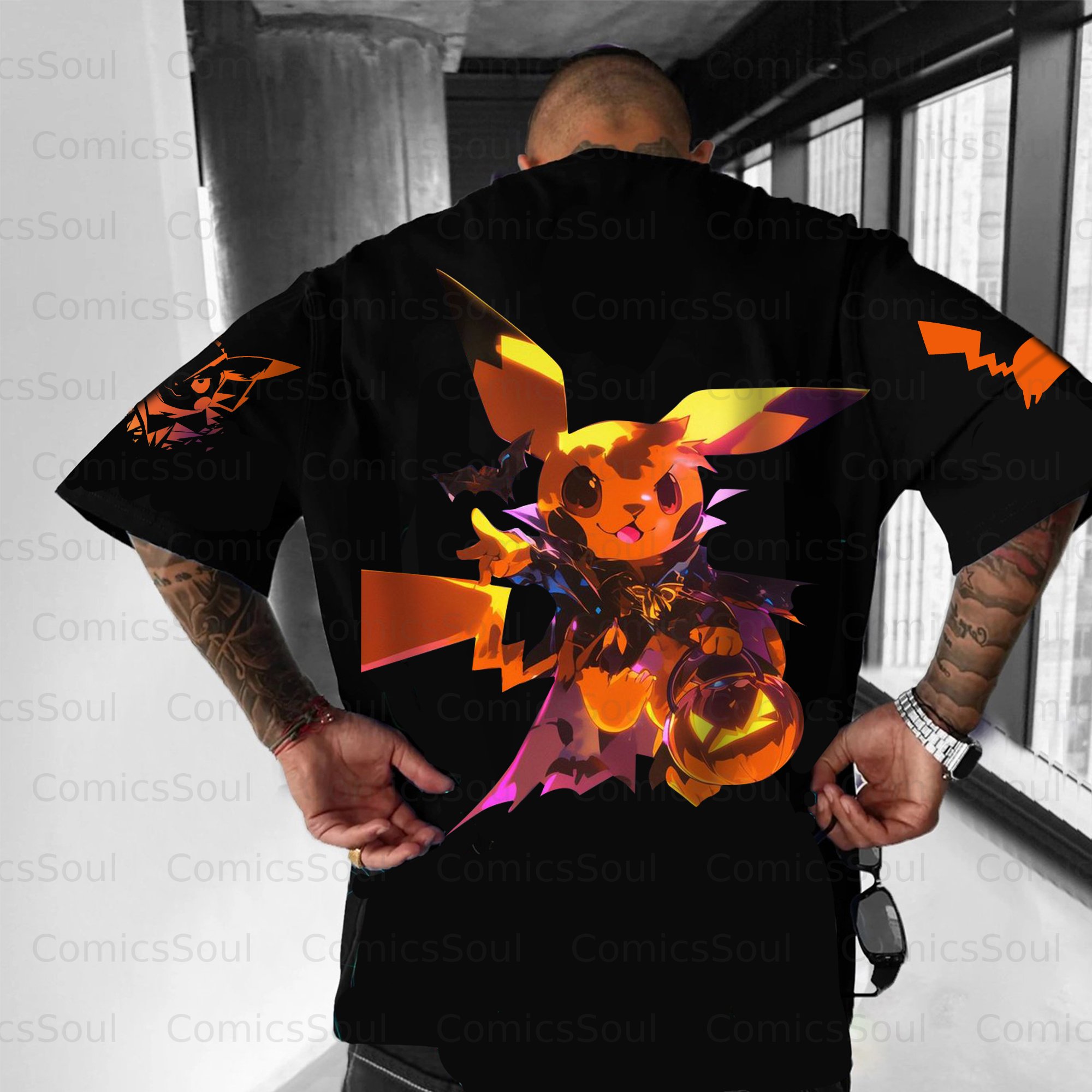 Unisex Anime Halloween Inspired Vintage T-Shirt