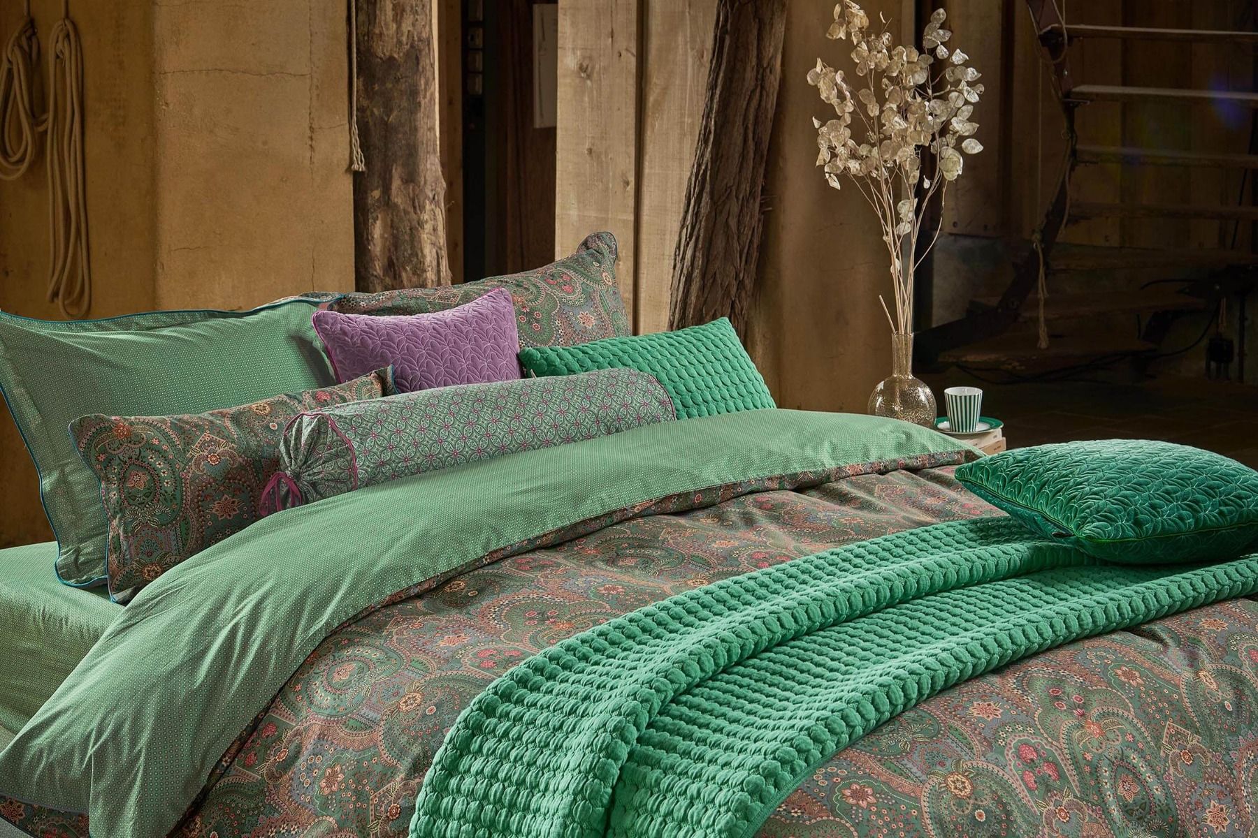 Duvet Cover Set Little Jabali Green