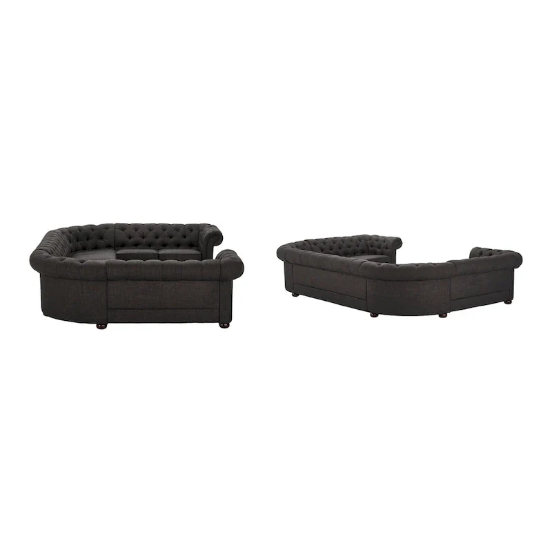 Gdansk 9-Person U-Shaped Chesterfield Sectional Sofa
