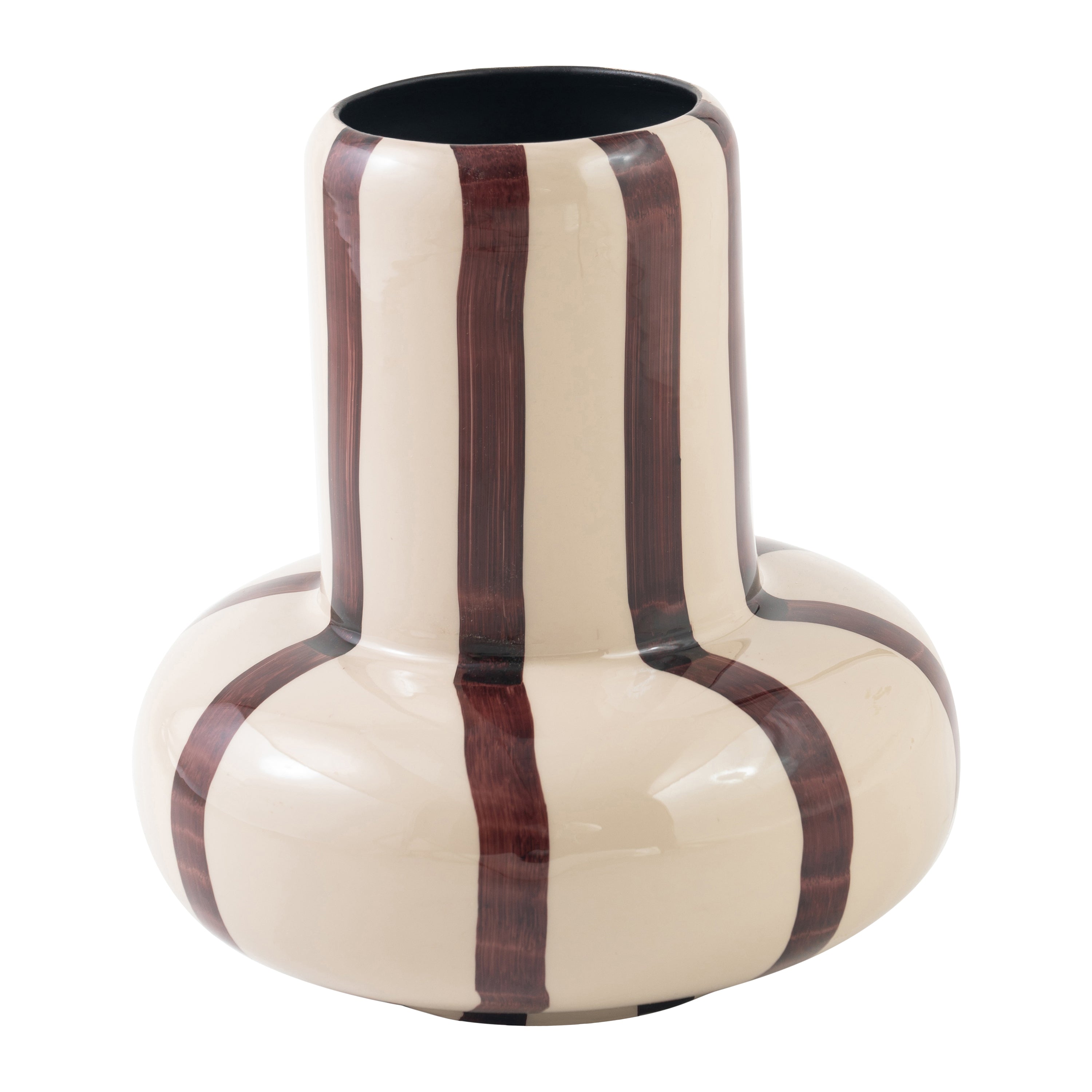 Blokker Arcade Vaas - Beige / Hot Chocolate