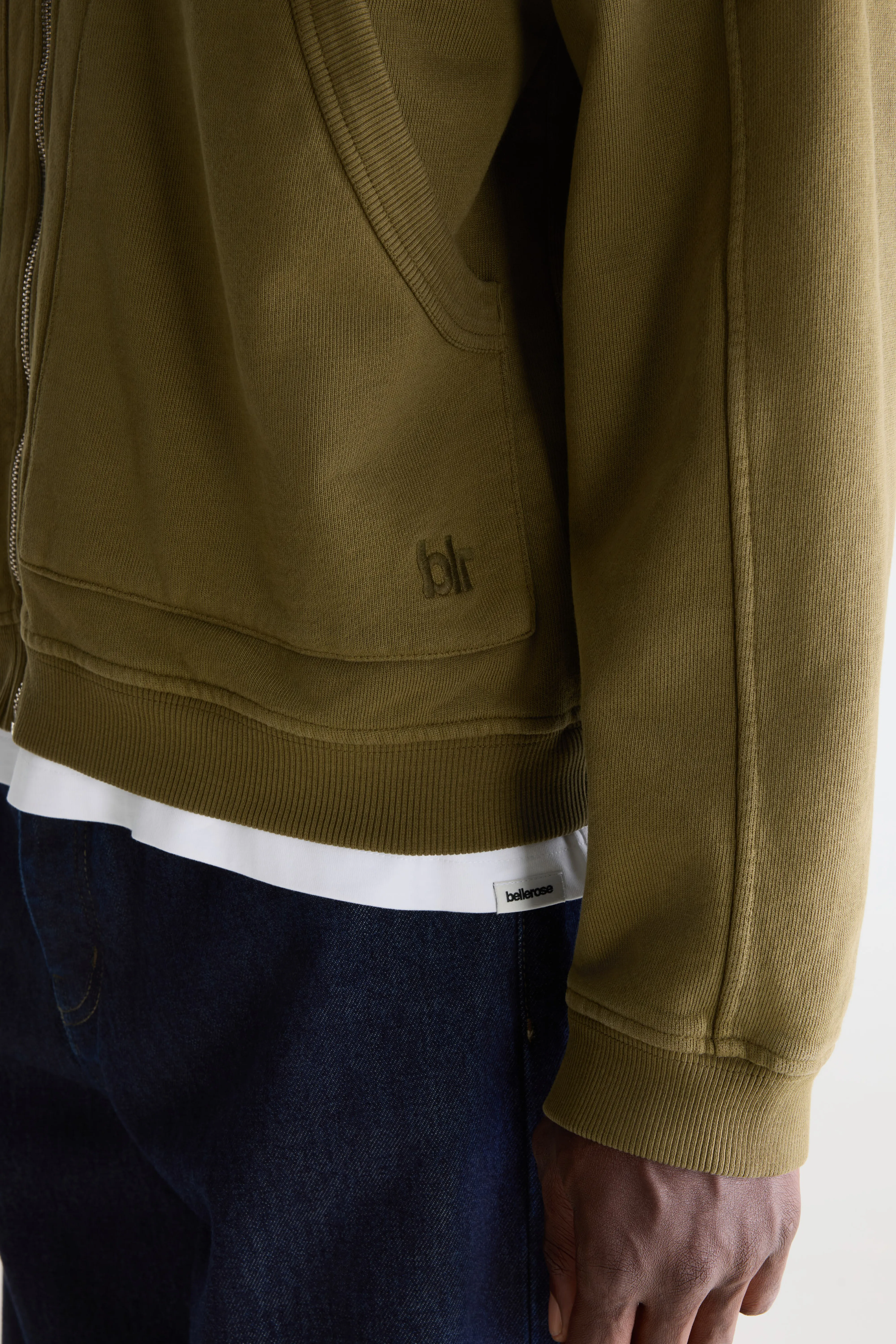 Bellerose Falkop hoodie (261 / M / MILITARY)