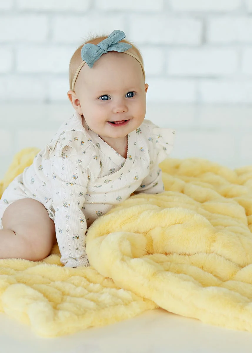 Hugs Butter Yellow Blanket