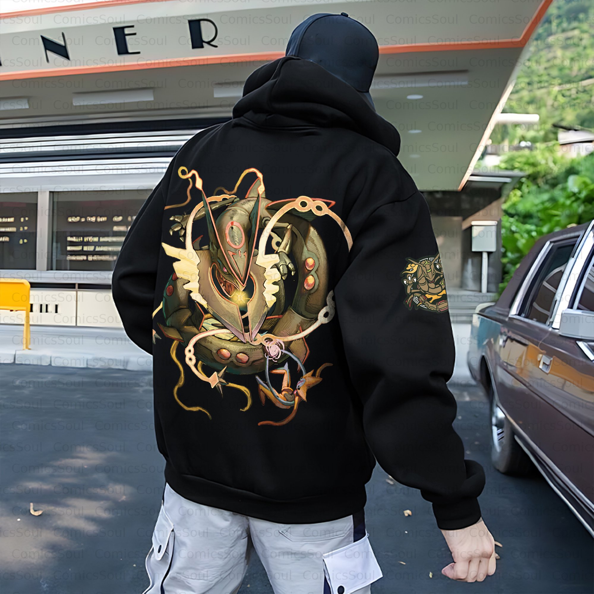 Unisex Anime Inspired Vintage Plush Hoodie