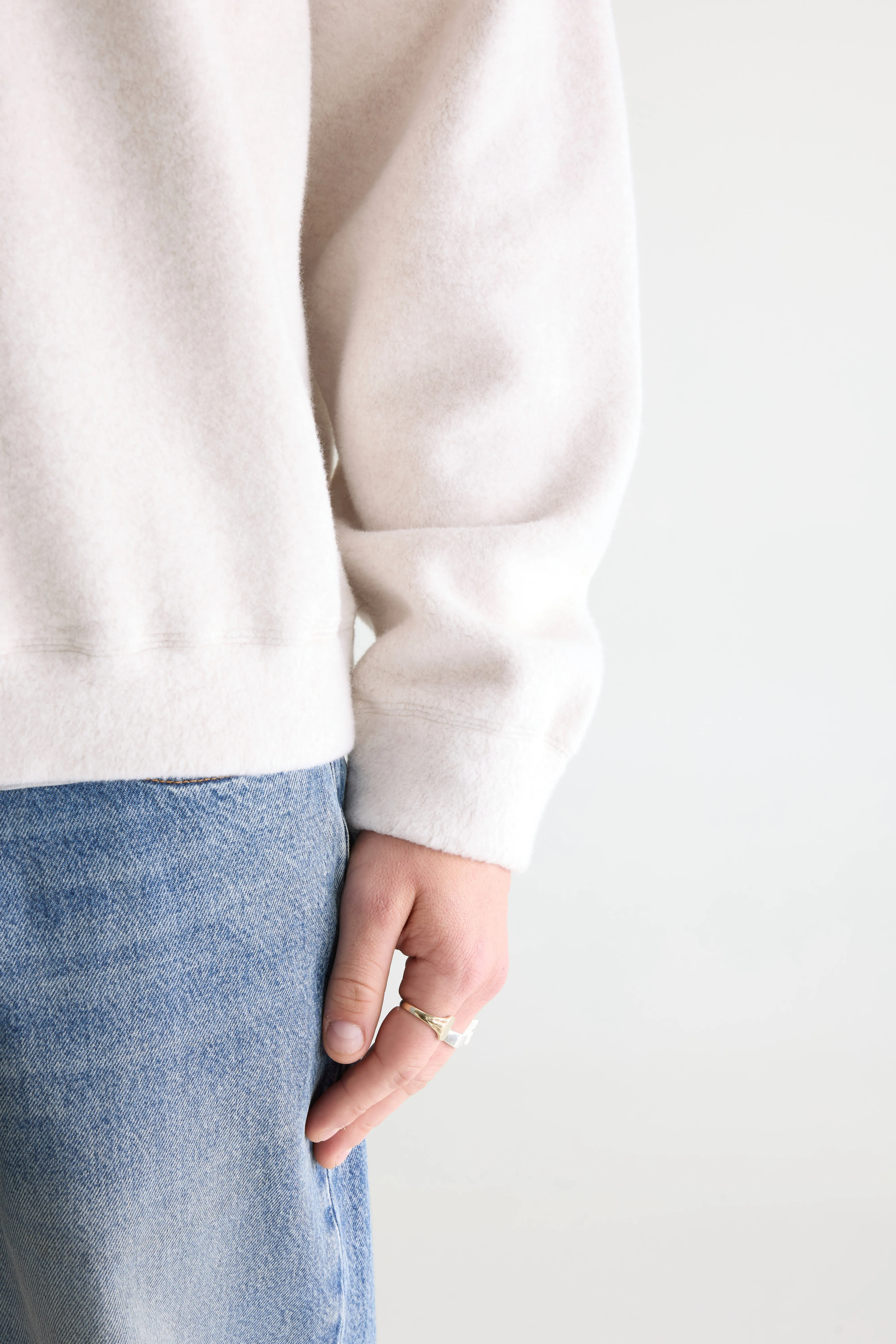 Bellerose Maber zipped-collar sweatshirt (261 / M / CALCAIRE)