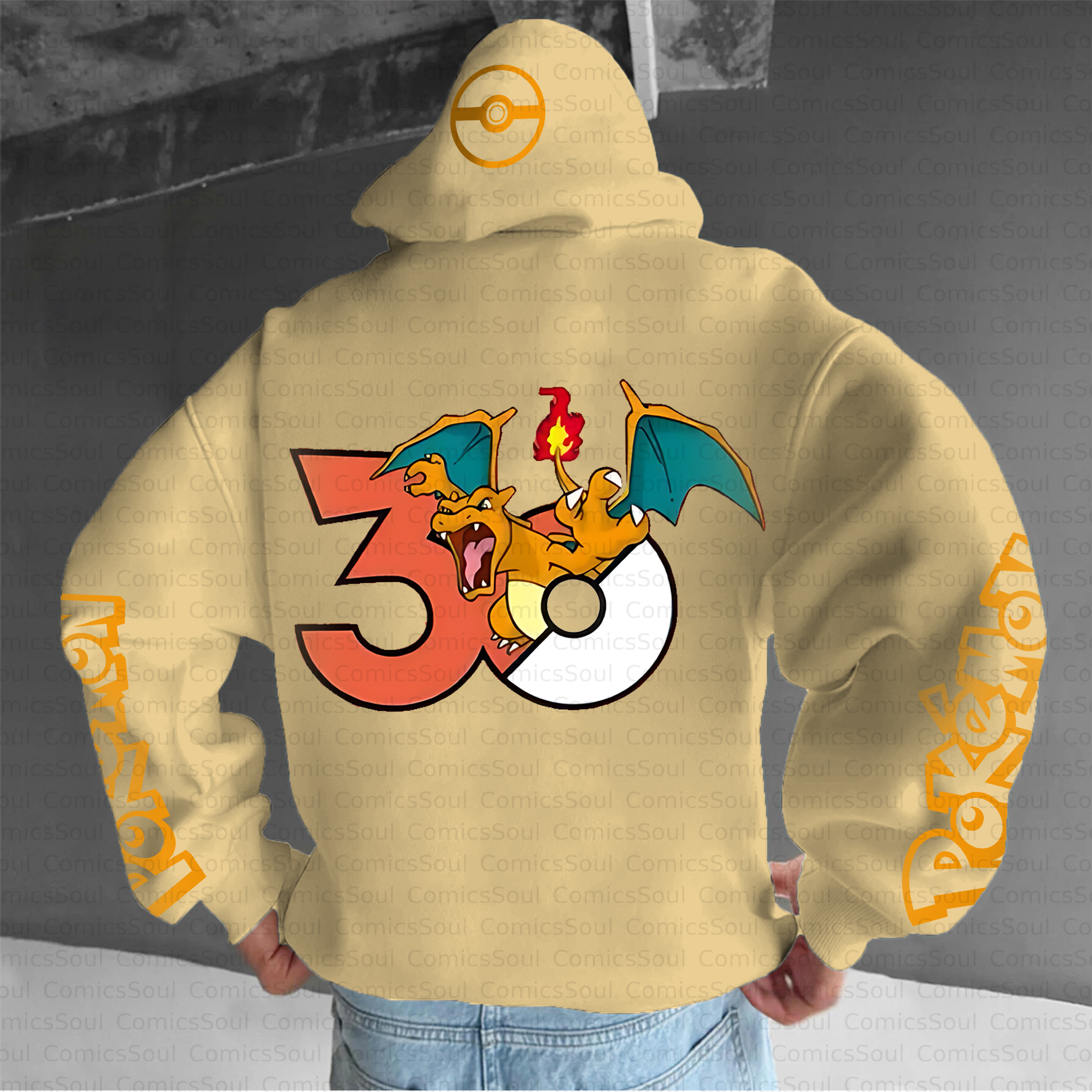 Unisex Anime Inspired Vintage Plush Hoodie