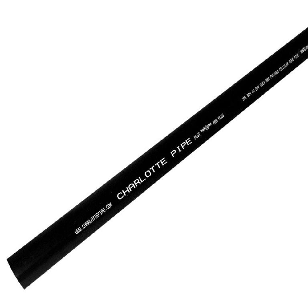 Charlotte Pipe 1-1/2 in. x 10 ft. ABS DWV Pipe(1-1/2 in. X 10 ft)