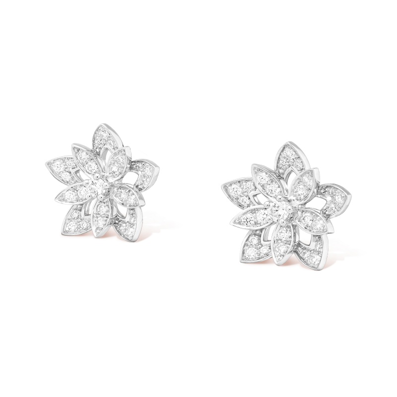 Replicate Lotus openwork earrings mini model(1:1 replica) - Original Replica Club