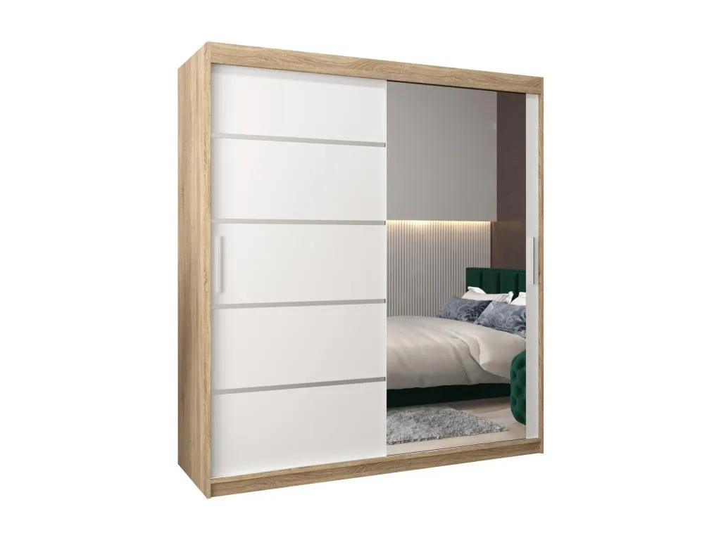 ARMARIO Decoencanto 2 DE PUERTAS CORREDERAS 200/180/62 2 puertas (Decoencanto/blanco)