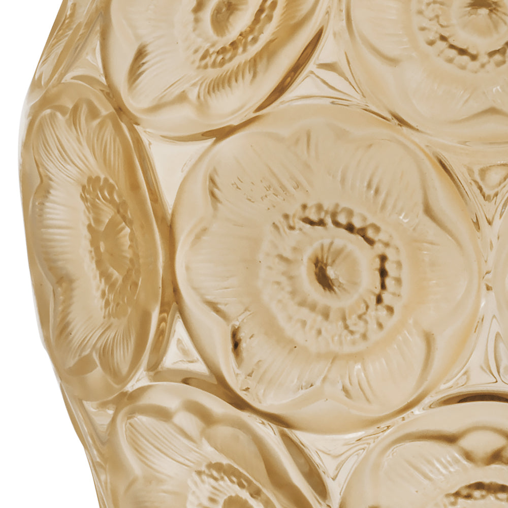 VASE ANÉMONES - CRISTAL LUSTRÉ OR
