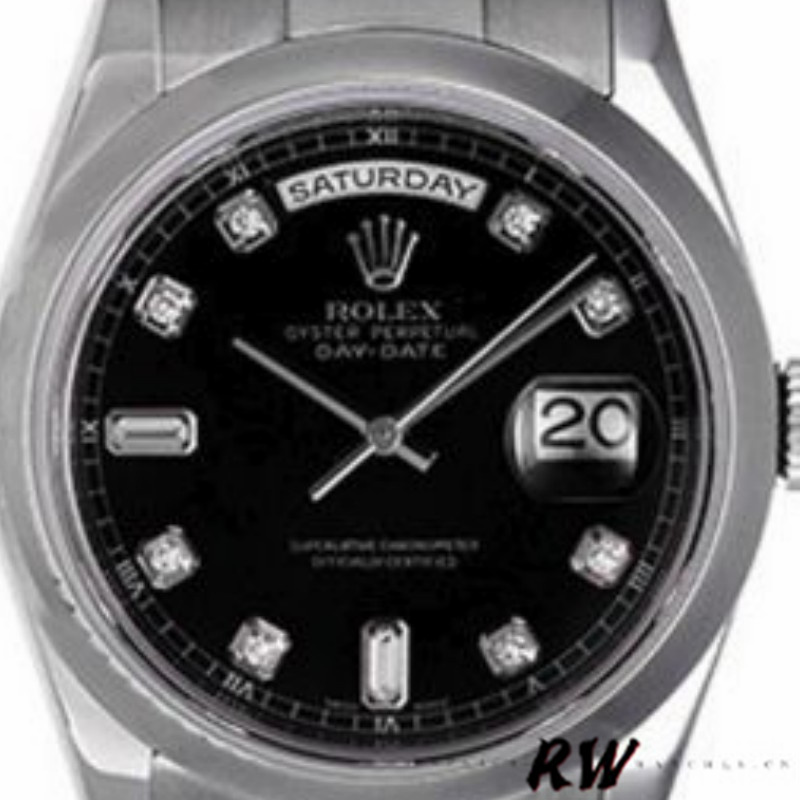 Rolex Day-Date 118209 Black dial 36mm Unisex Replica Watch