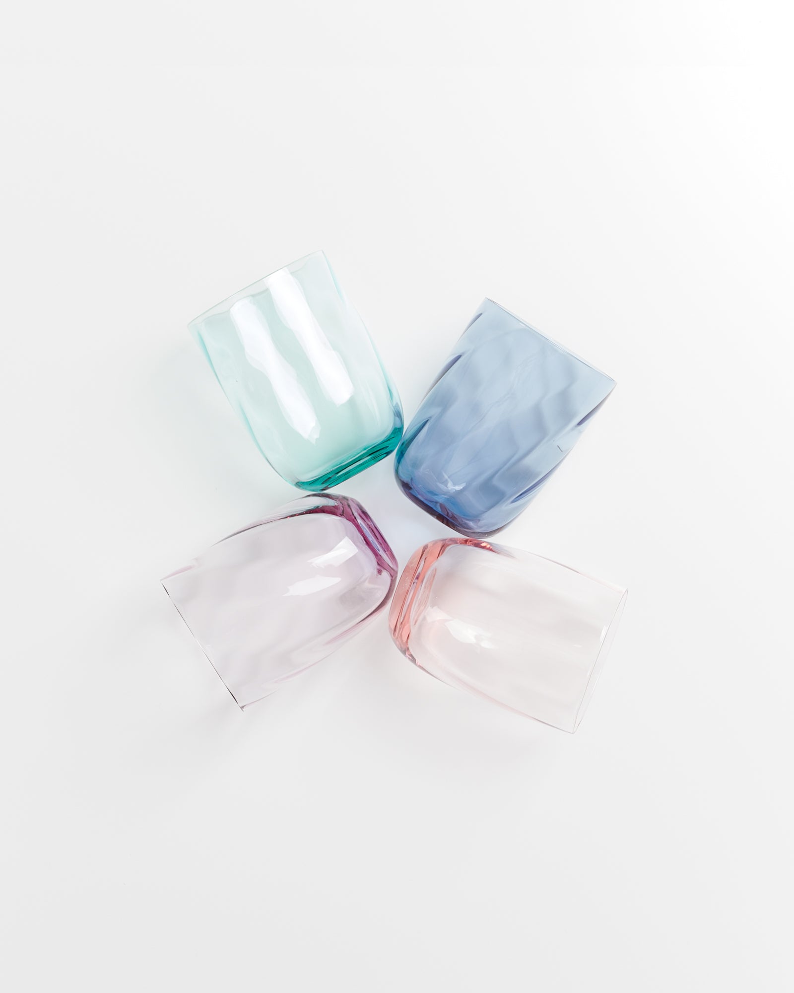 Calma Glas groß swirl mix 4er-Set