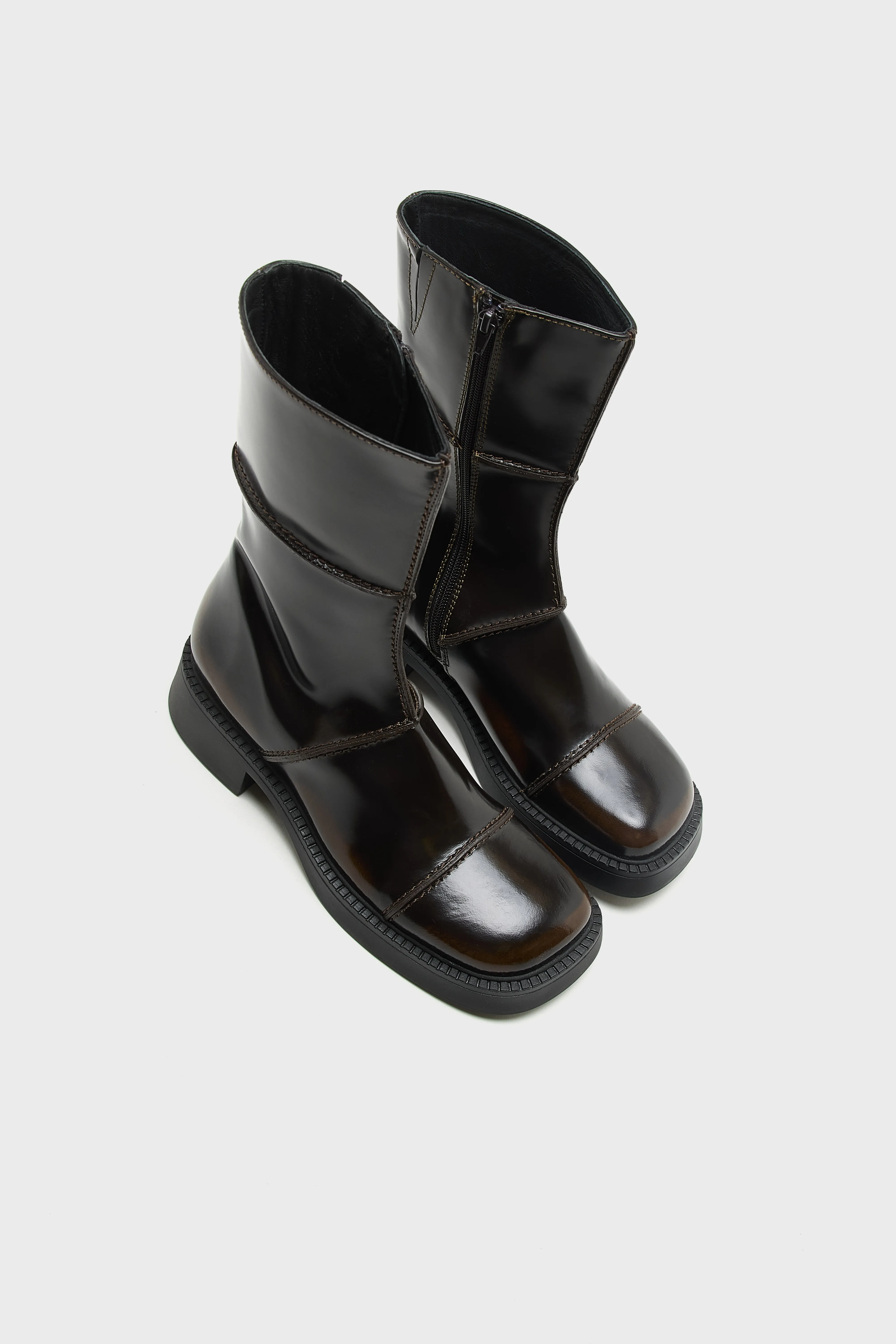 Bellerose Dahlia Dark Brown Ankle Boots  (252 / W / BROWN)
