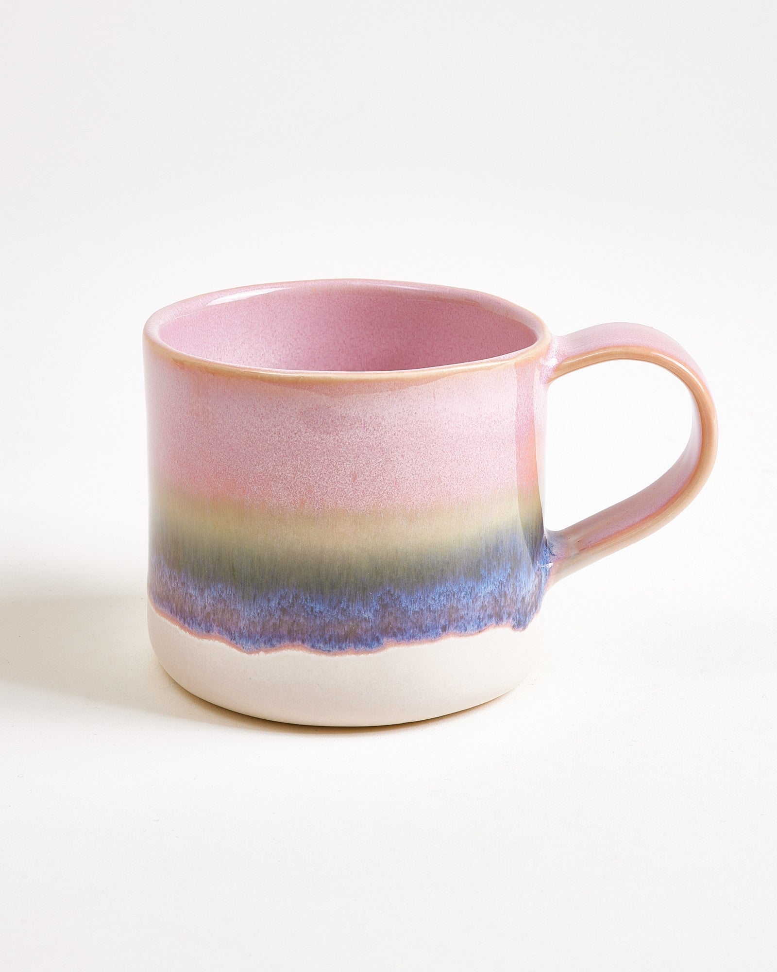Nódoa Tasse groß dipped rosa grün