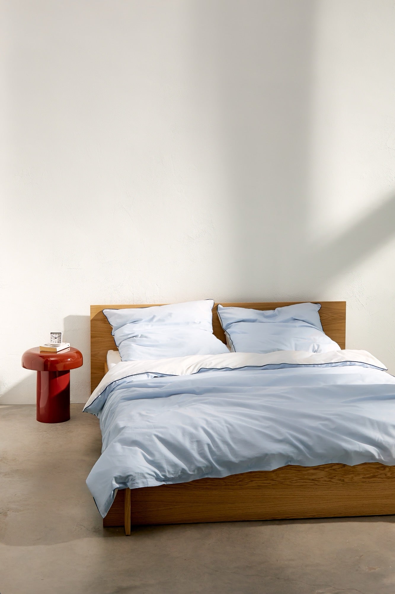 noo.ma OBA Kussensloop - 60x70 cm - Baby Blue