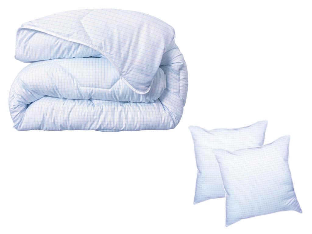 Pack Lujodec edredón de 220 x 240 cm + 2 almohadas de 60 x 60 cm - Protección Total anti ácaros - ANGE GARDIEN
