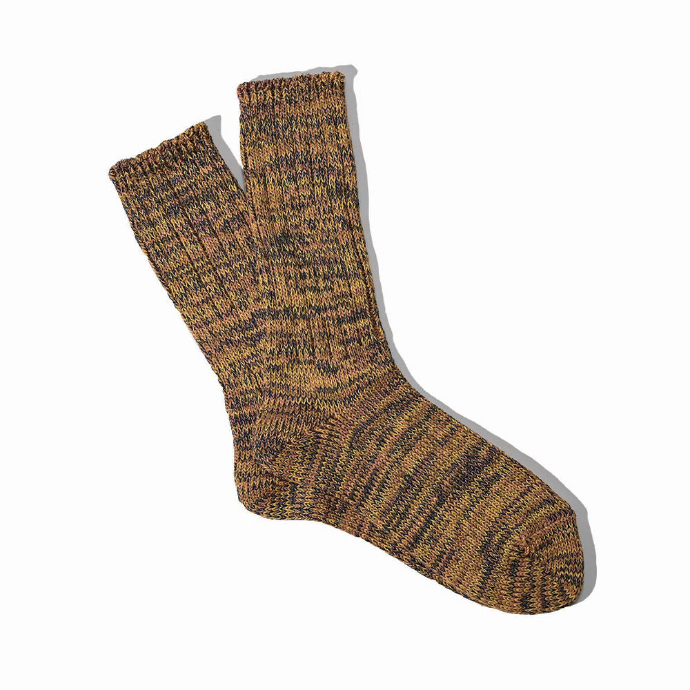 Anonymous ISM - Chaussettes 5 Color Mix Crew - Jaune 20