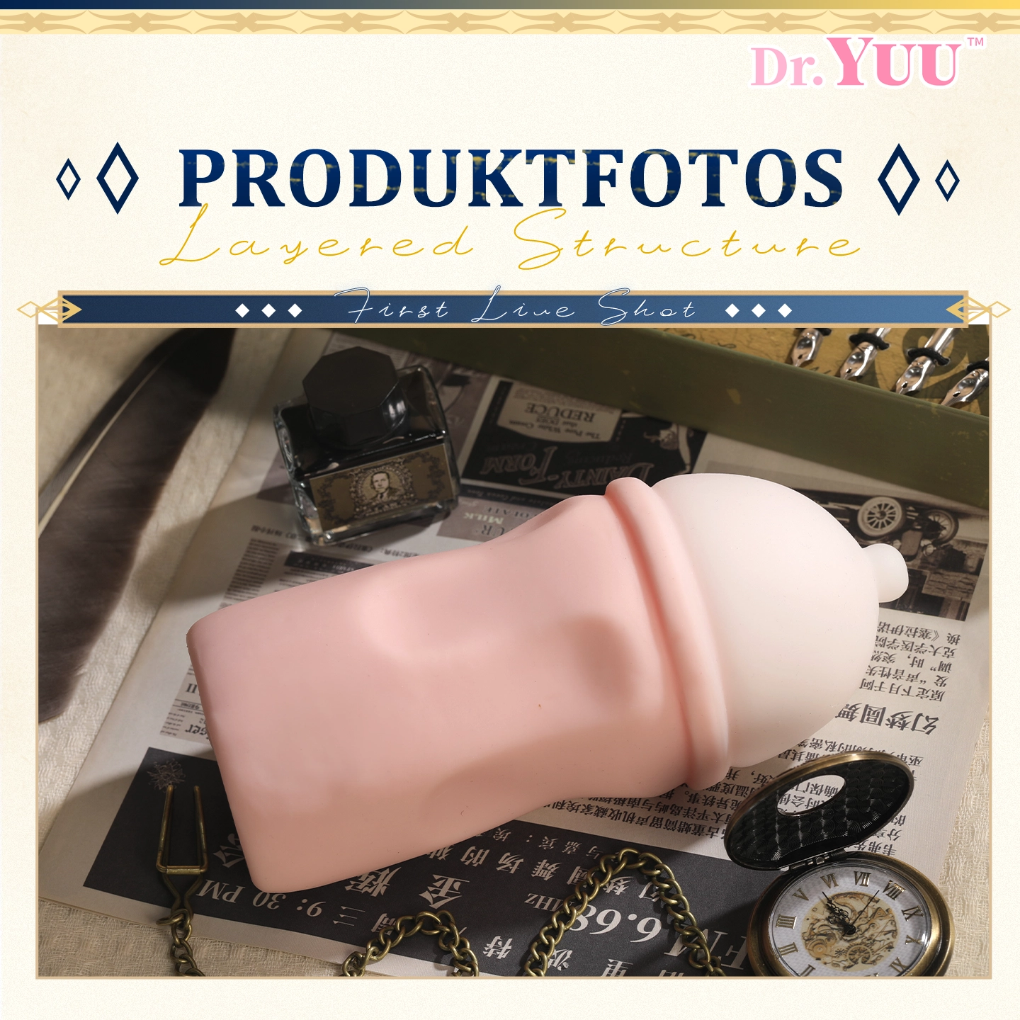Rosa Dr.YUU Brust-Masturbator als Produktfoto