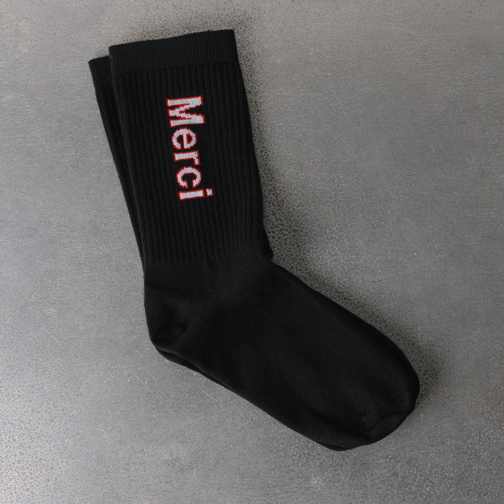 Merci - Chaussettes Scrappy - Noir