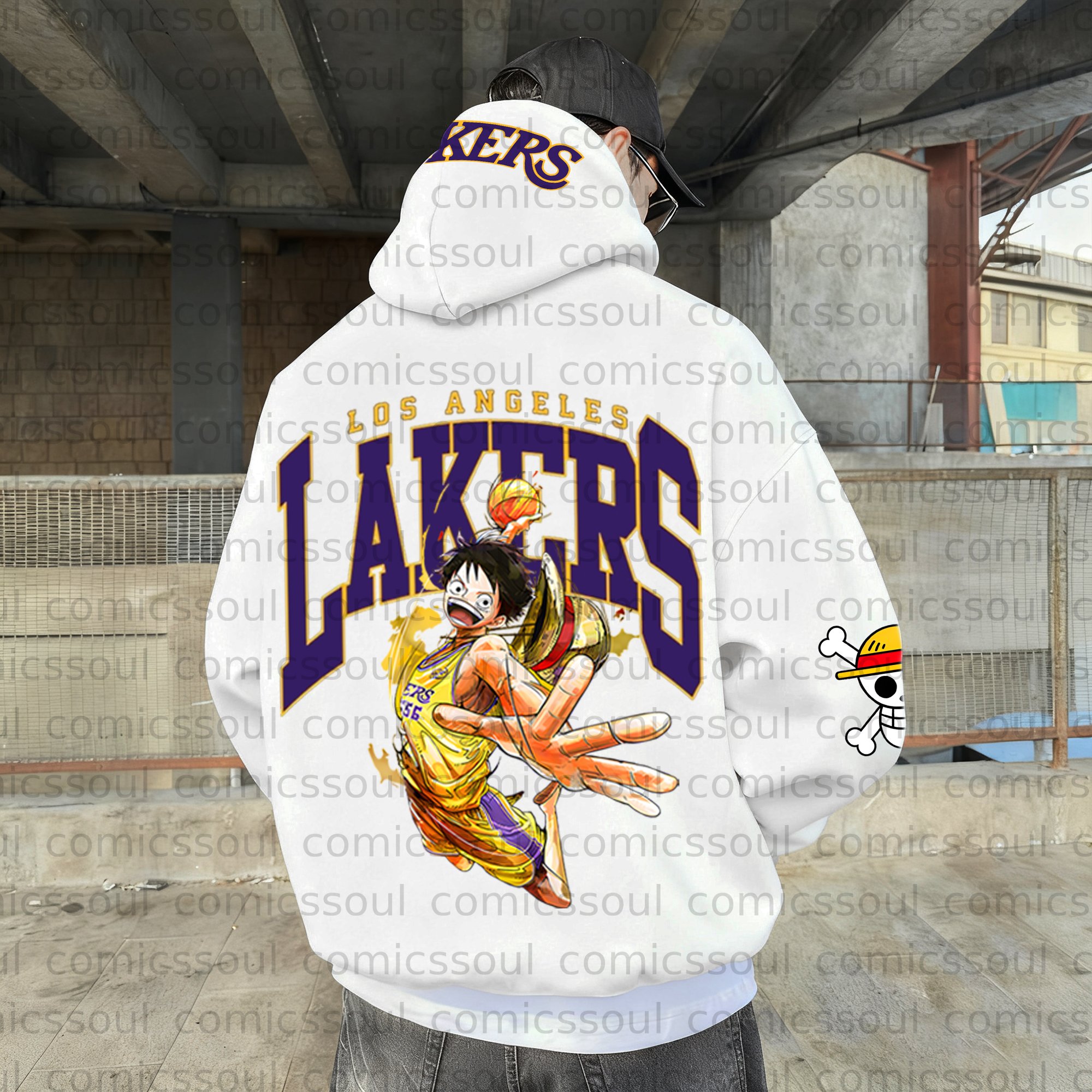 Unisex Anime Graphic Streetwear Wintage Plush Hoodie