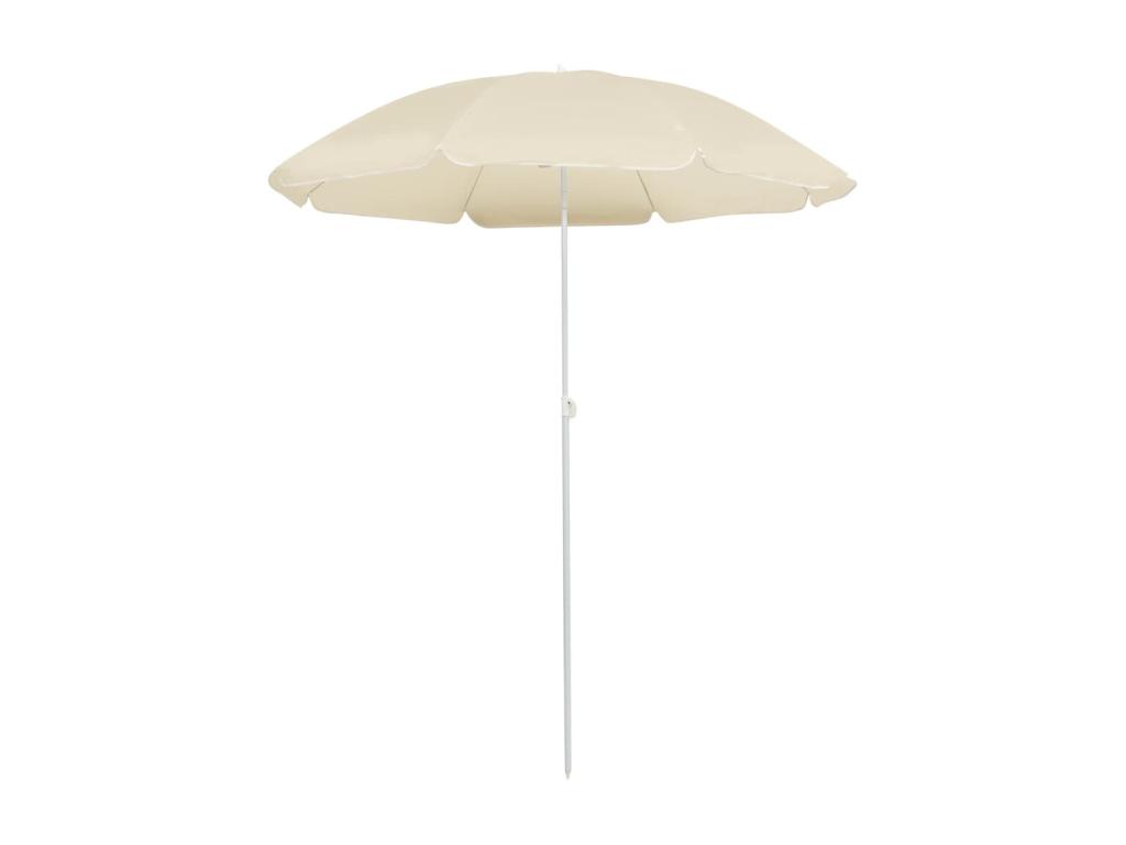 Sombrilla de exterior con poste de acero Arena 180 cm
