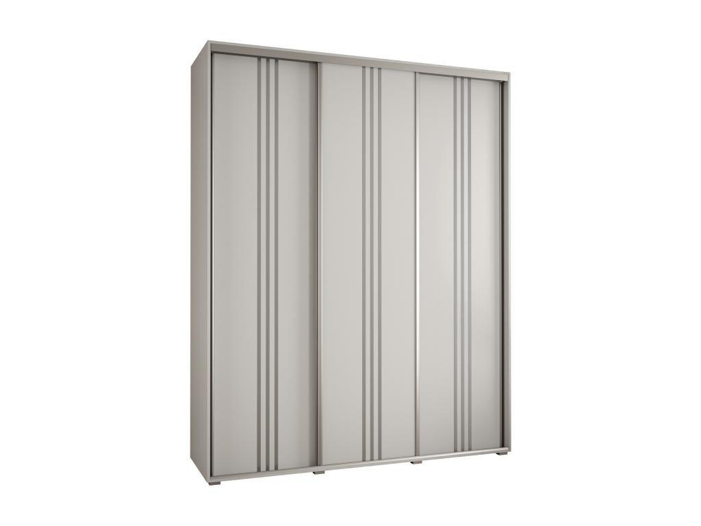 ARMARIO Hogarve 6 DE PUERTAS CORREDERAS 235.2/200/45 3 puertas (Blanco/Blanco/Plata) 76601musf