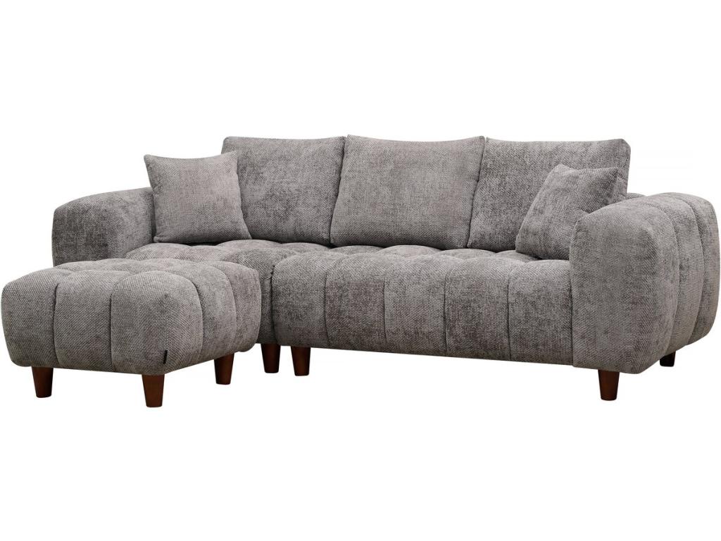 Cojín para sofá de la marca Joliven con un diseño moderno y elegante de color gris