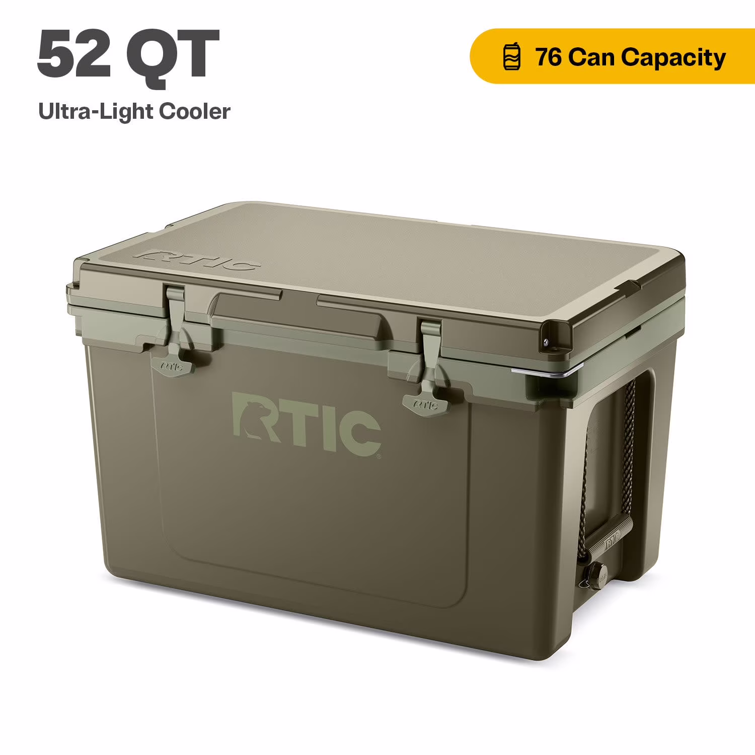 RTIC 52 QT Ultra-Light Hard-Sided Ice Chest Cooler, Fits 76 Cans, Trailblazer - Image 7