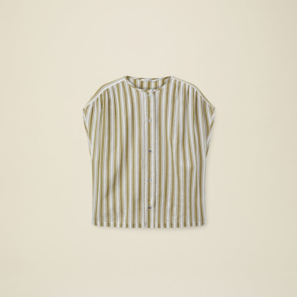 Pomandère - Chemise rayée - Pistachio