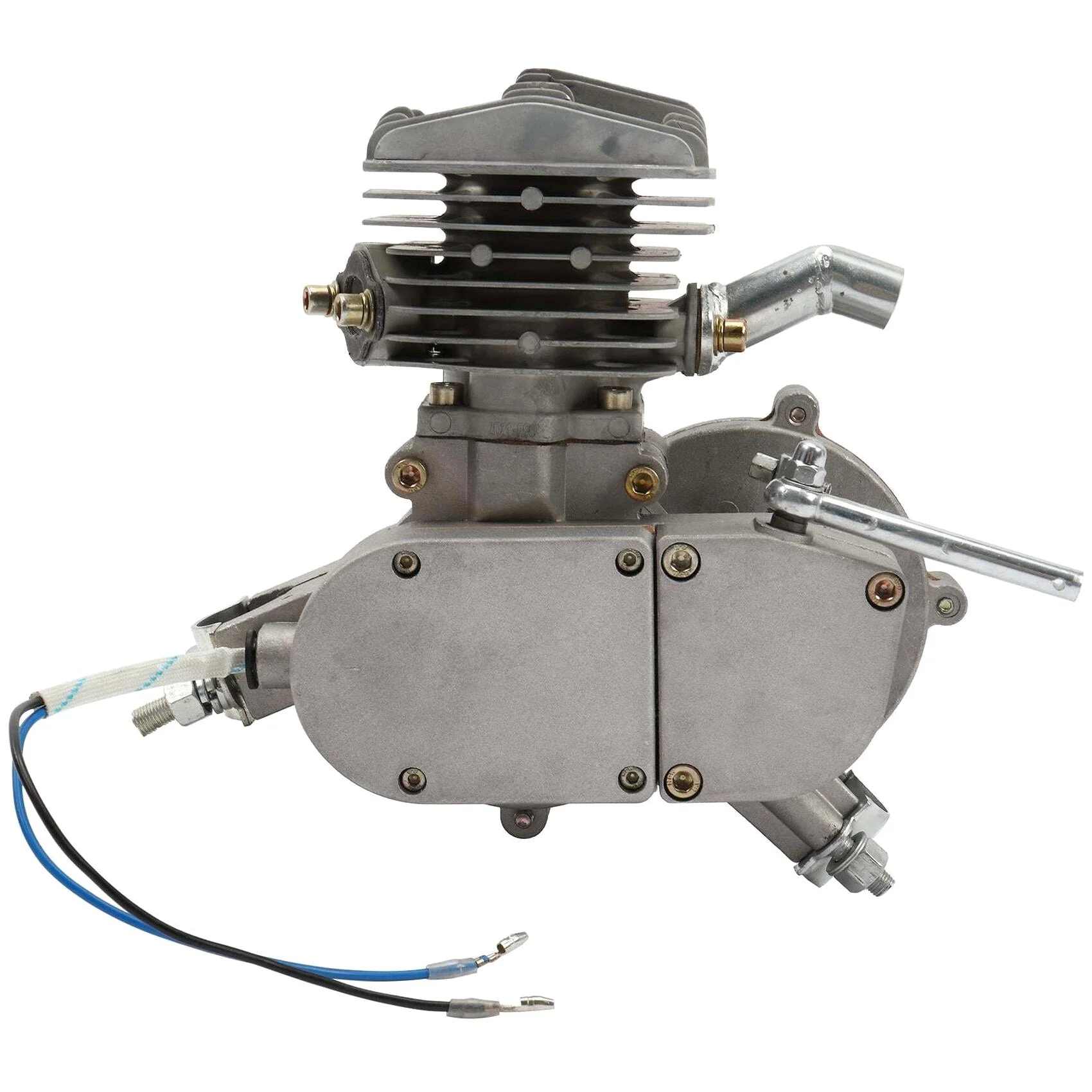 Zimtown 80cc 2-Stroke Engine Bike Motor Kit For 26in Bicycles, Silver White - Image 2 Zimtown 80cc 2-Stroke Engine Bike Motor Kit For 26in Bicycles, Silver White - Image 2