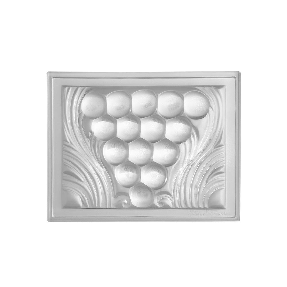 PANNEAU DÉCORATIF RAISINS - CRISTAL INCOLORE, NON MIROITÉ