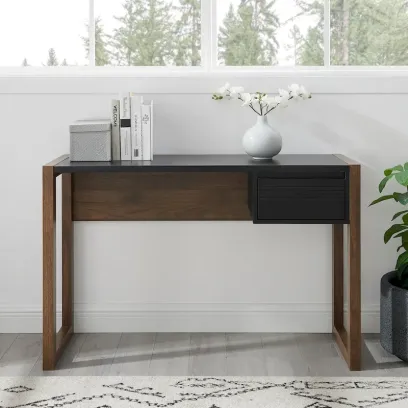 Two-Tone One-Drawer Writing Desk by Middlebrook
