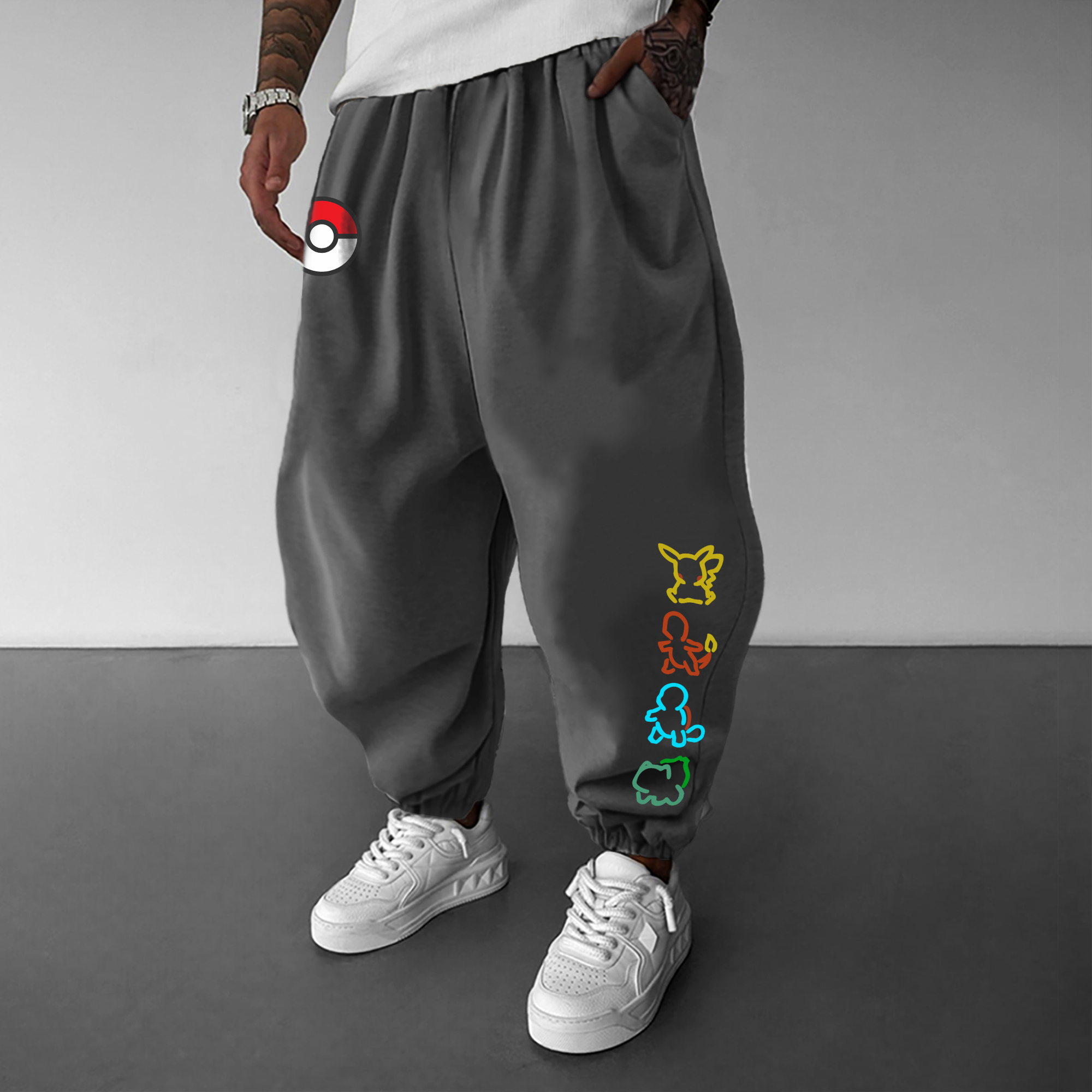 Unisex Casual Anime Streetwear Pants
