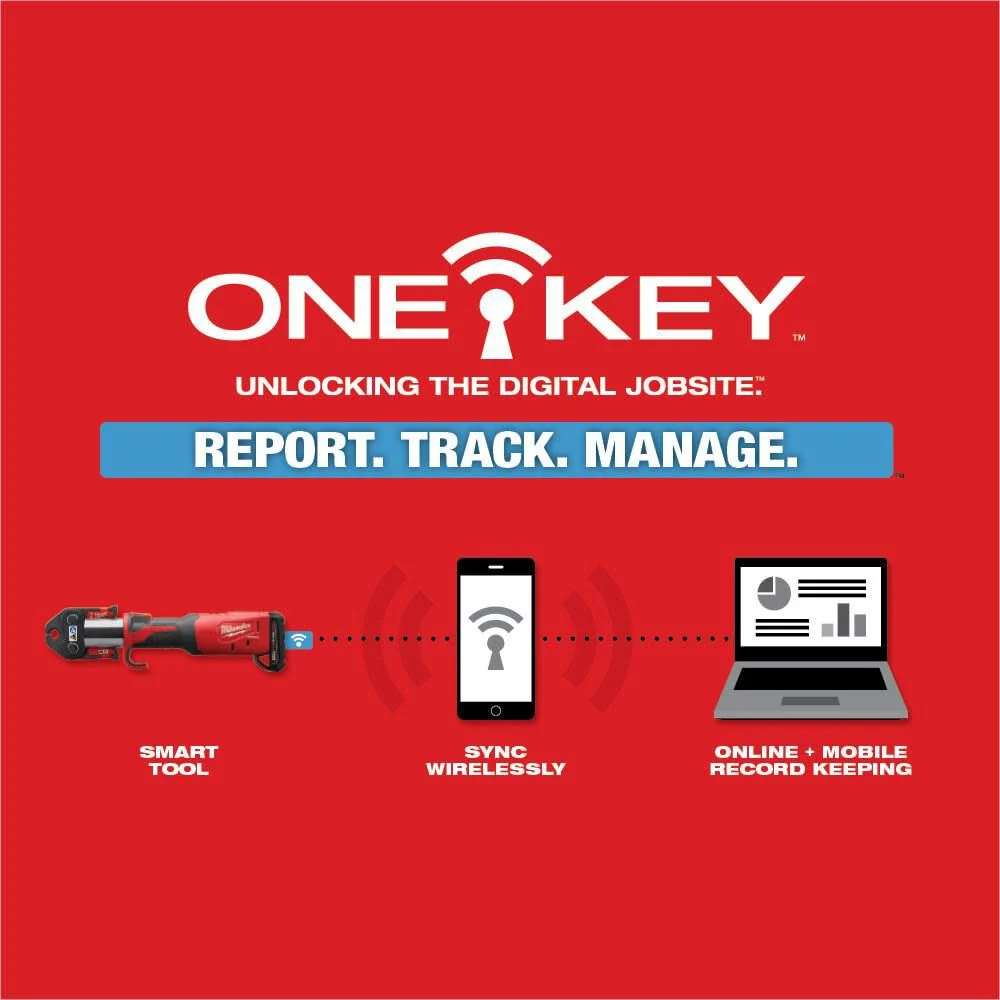 Milwaukee M18 FORCE LOGIC Press Tool With ONE-KEY - 1/2 in - 2 in CTS Jaws - Image 9 Milwaukee M18 FORCE LOGIC Press Tool With ONE-KEY - 1/2 in - 2 in CTS Jaws - Image 9