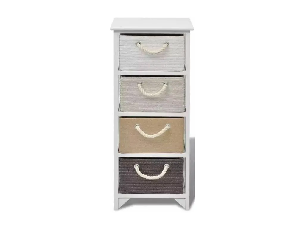 Mueble de almacenaje con 4 cajones madera Cosinor zcr3490608