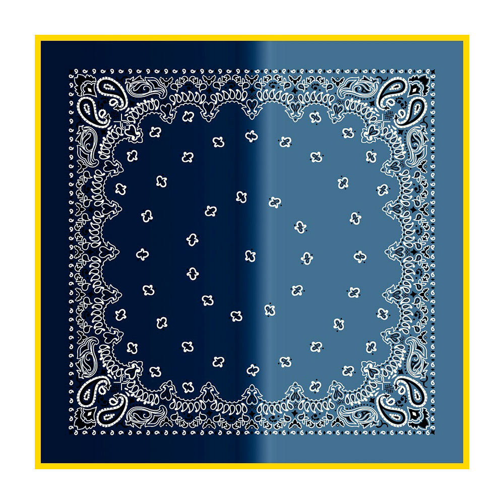 Destin - Foulard Cot Degradè - Marine