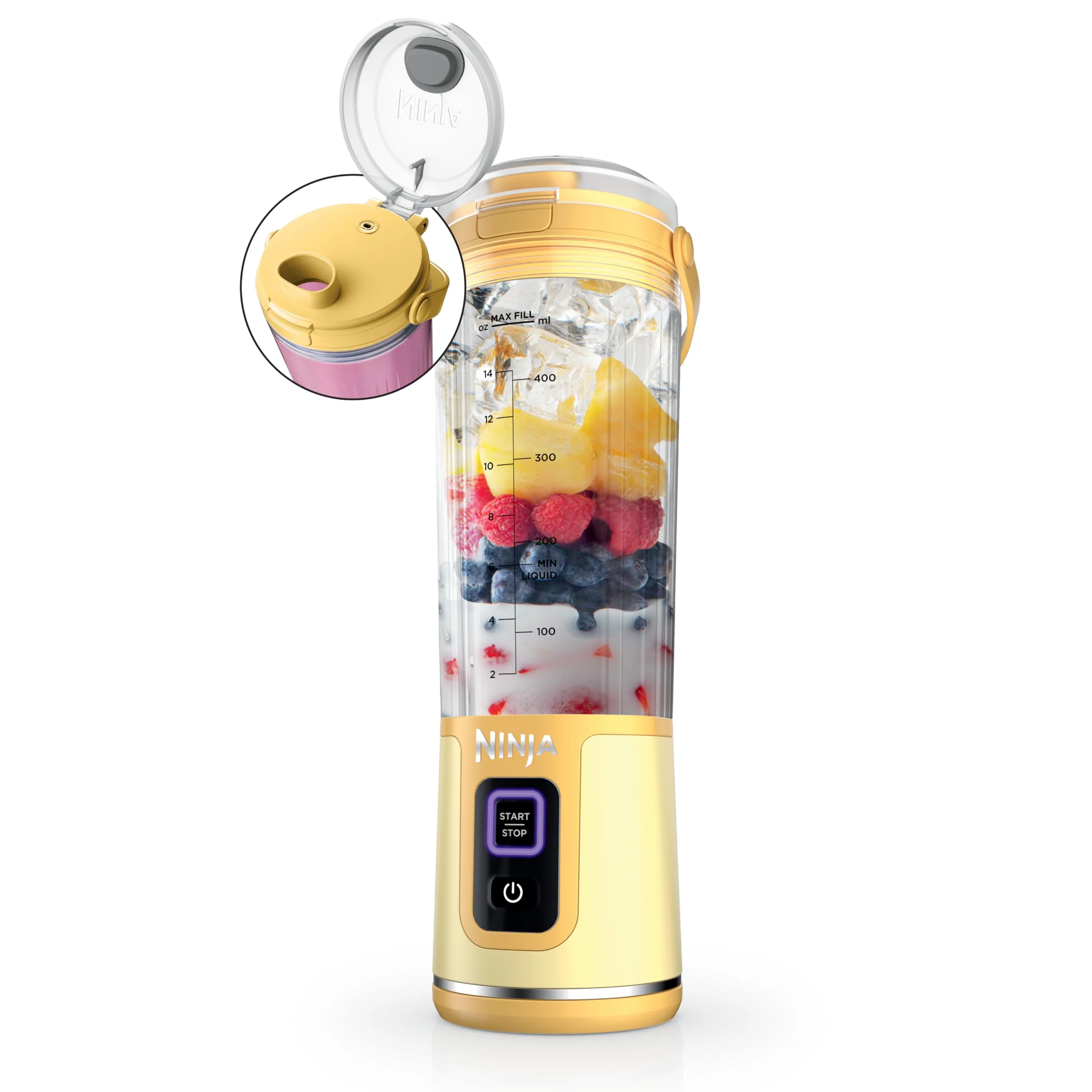 Ninja Blast Portable Blender, Cordless, 18oz. Vessel, Personal Blender for Shakes & Smoothies, BPA Free, Leakproof Lid & Sip Spout, USB-C Rechargeable, Dishwasher Safe Parts, Metallic Purple, - Image 119