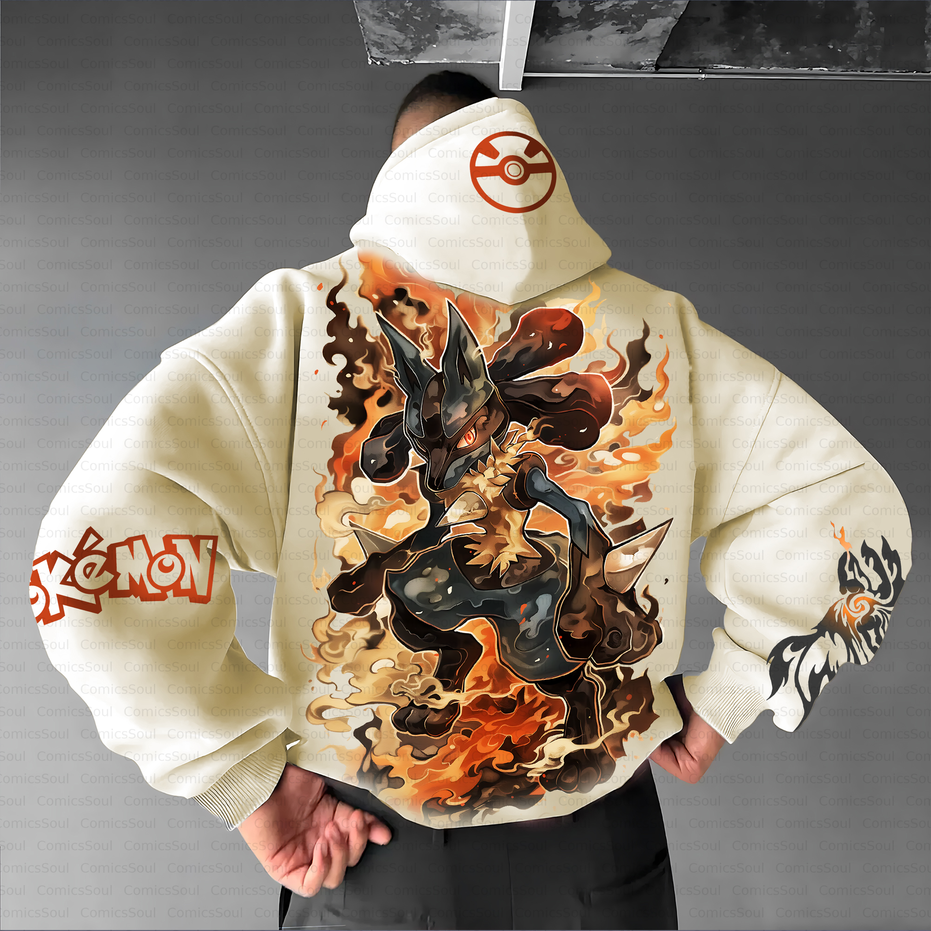 Unisex Anime Inspired Vintage Plush Hoodie