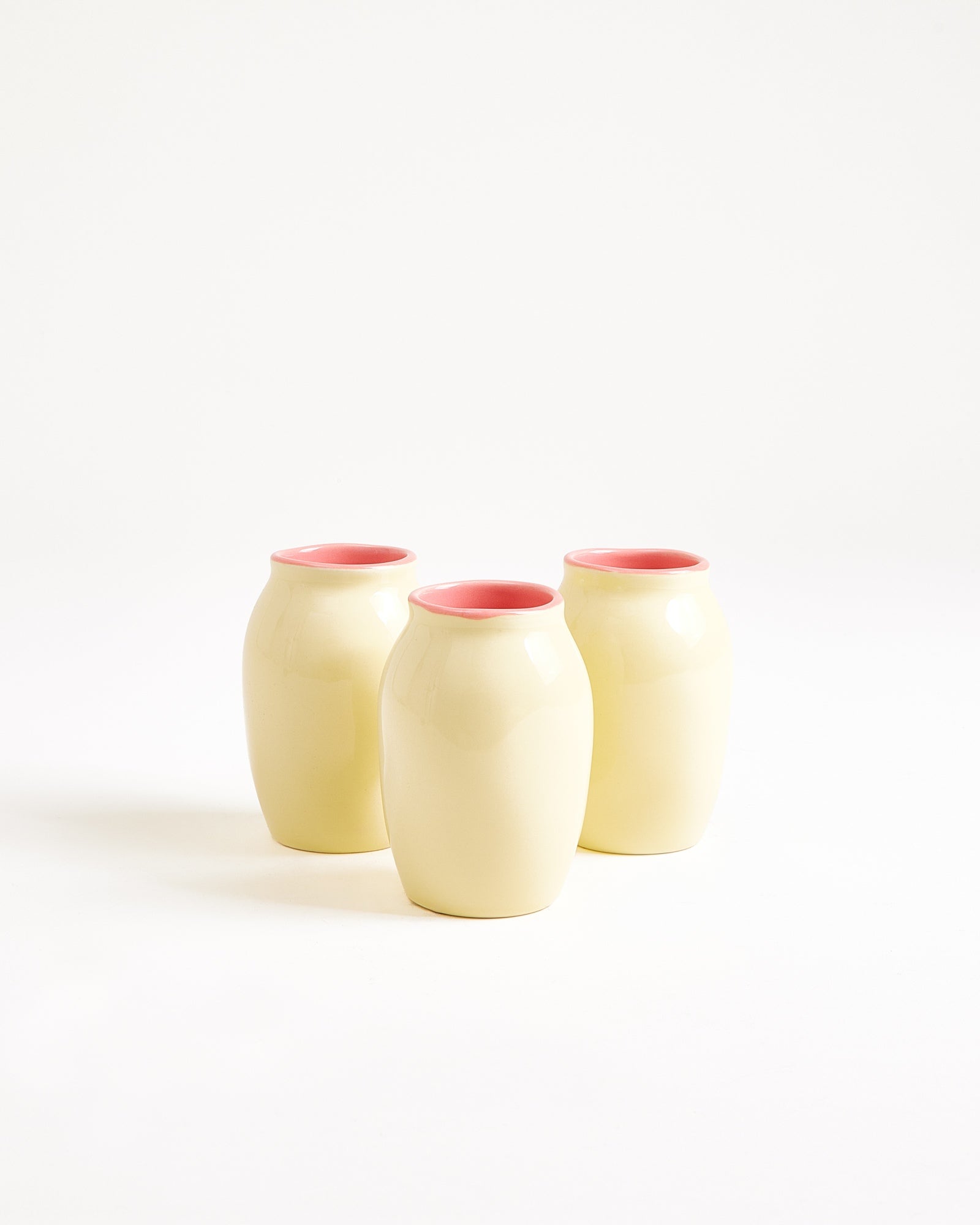 Sombra Vase S gelb rosa