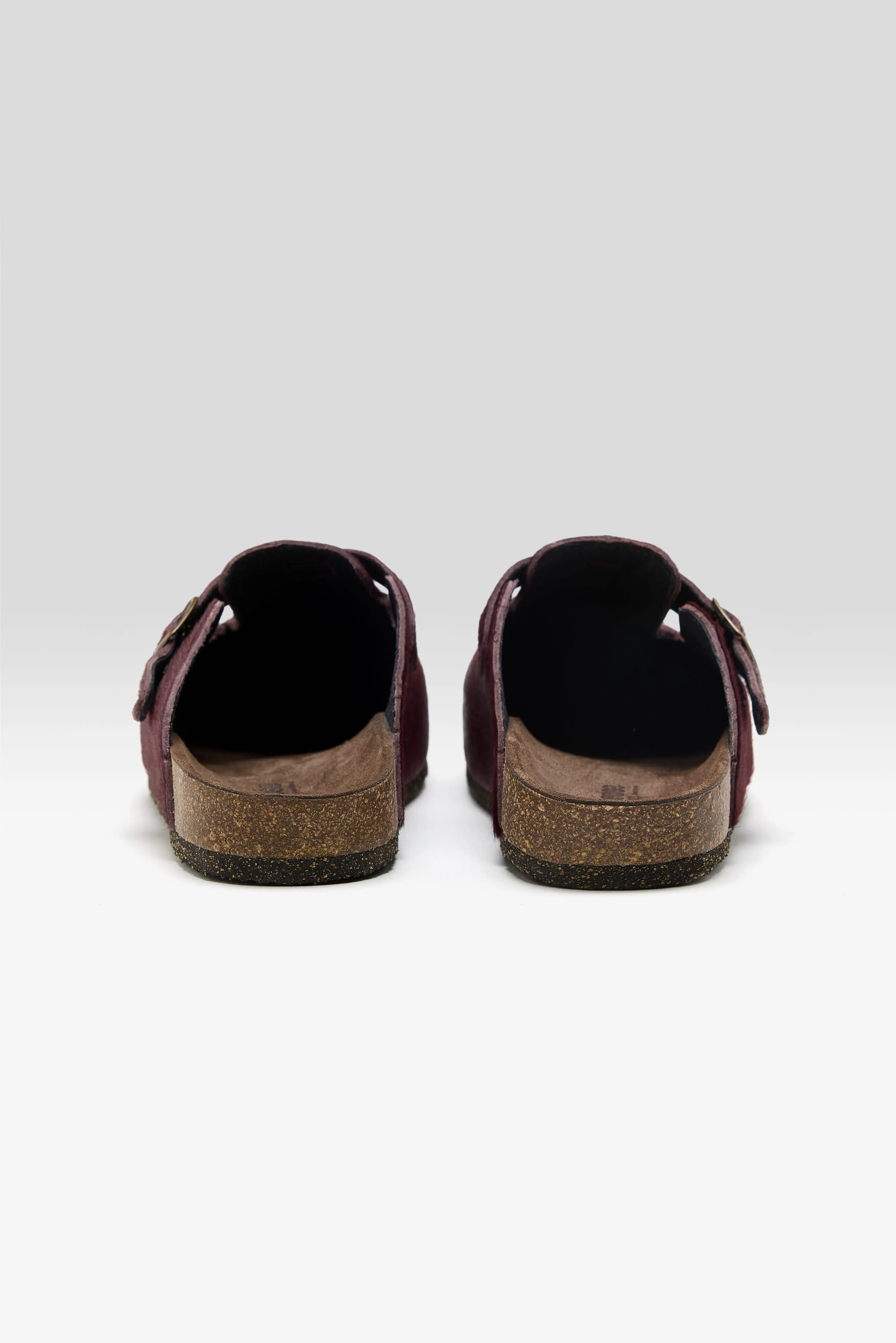 Bellerose Bordeaux Ponyhair Mules  (261 / W / BORDEAUX)