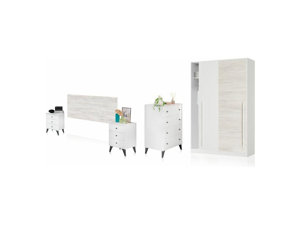 Dormitorio Iconic 4C Plus Lujodec Velho - Negro