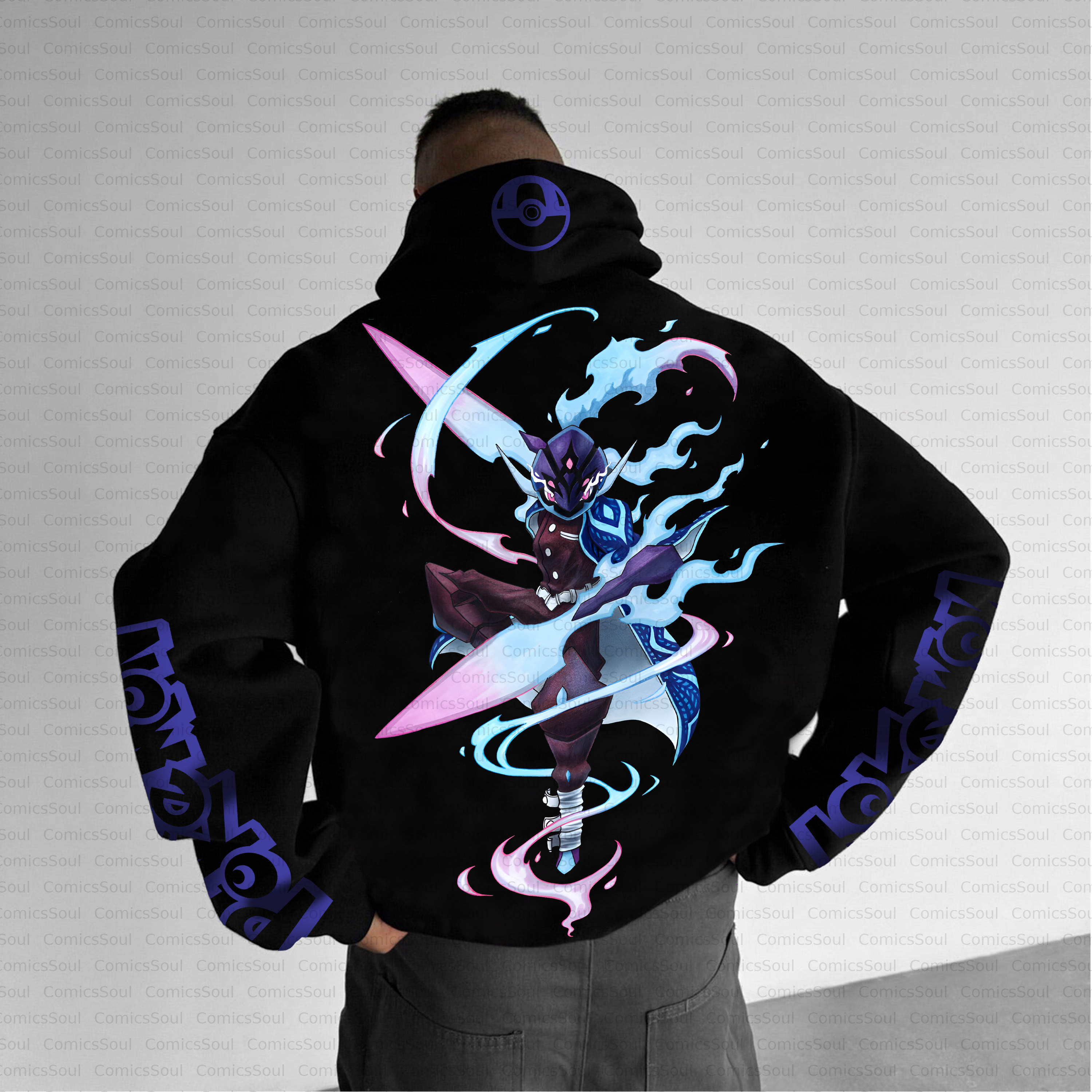 Unisex Anime Inspired Vintage Plush Hoodie
