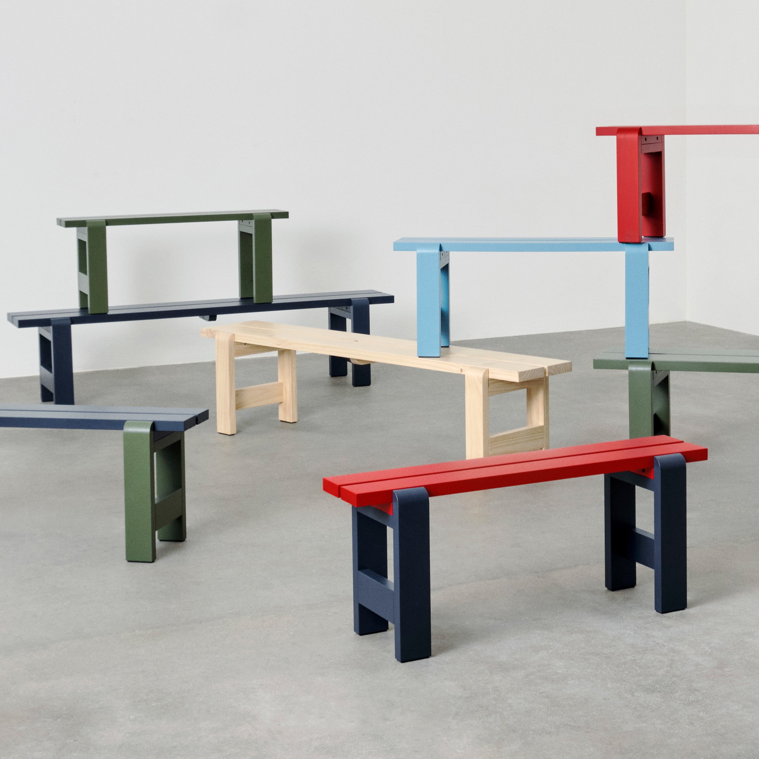 HAY Weekday Bankje B 140 cm - Natural