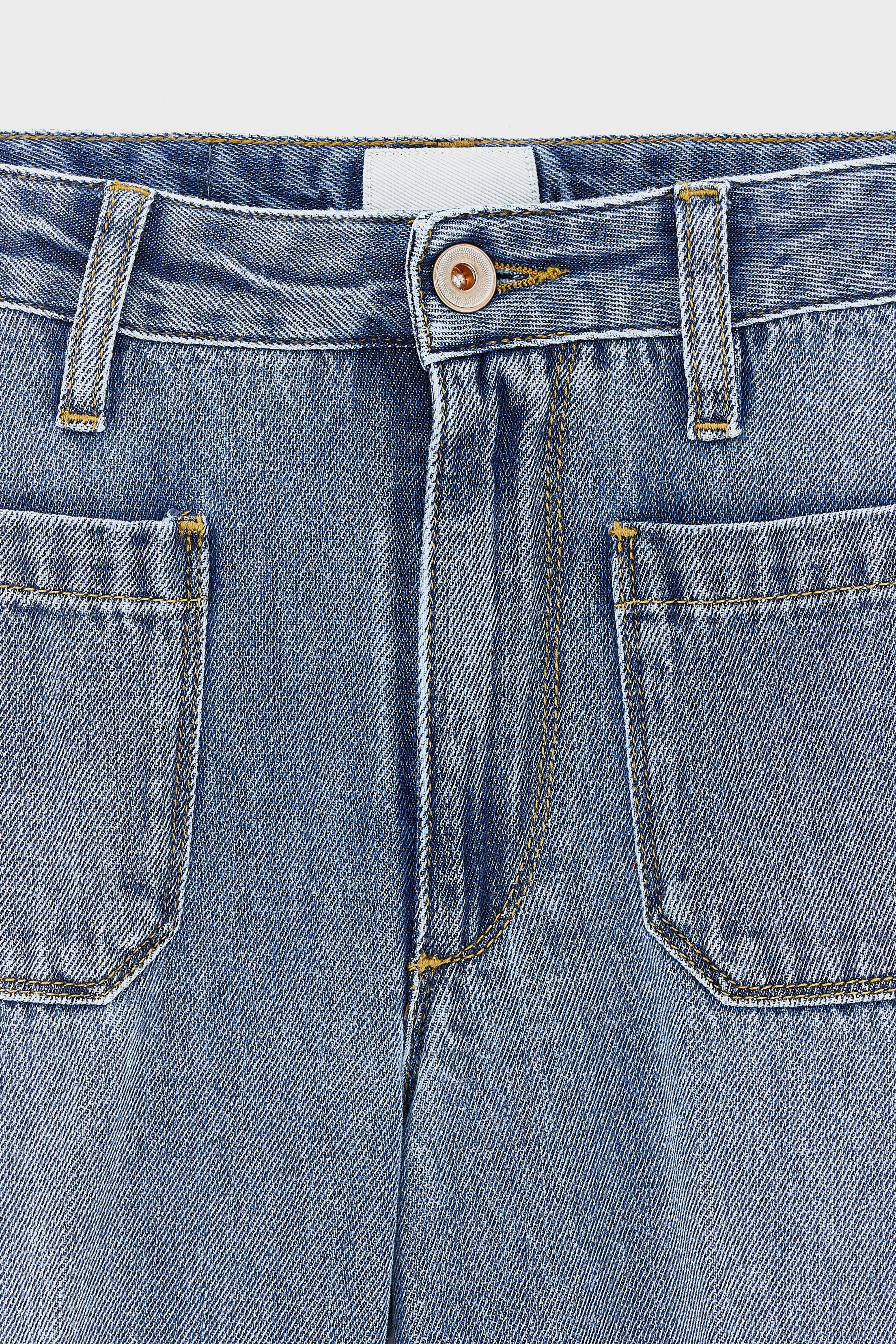 Bellerose Pepy flared medium blue jeans (242 / G / MD BLUE BLEACH)